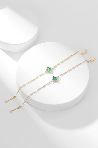 [Royal Jewellery]CLOVER BRACELET MALACHITE 1 MOTIF