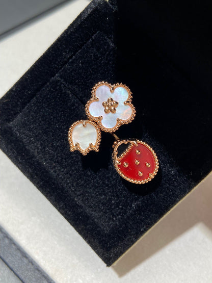 [Royal Jewellery]LUCKY 3 MOTIF ROSE GOLD RING