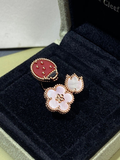 [Royal Jewellery]LUCKY 3 MOTIF ROSE GOLD RING