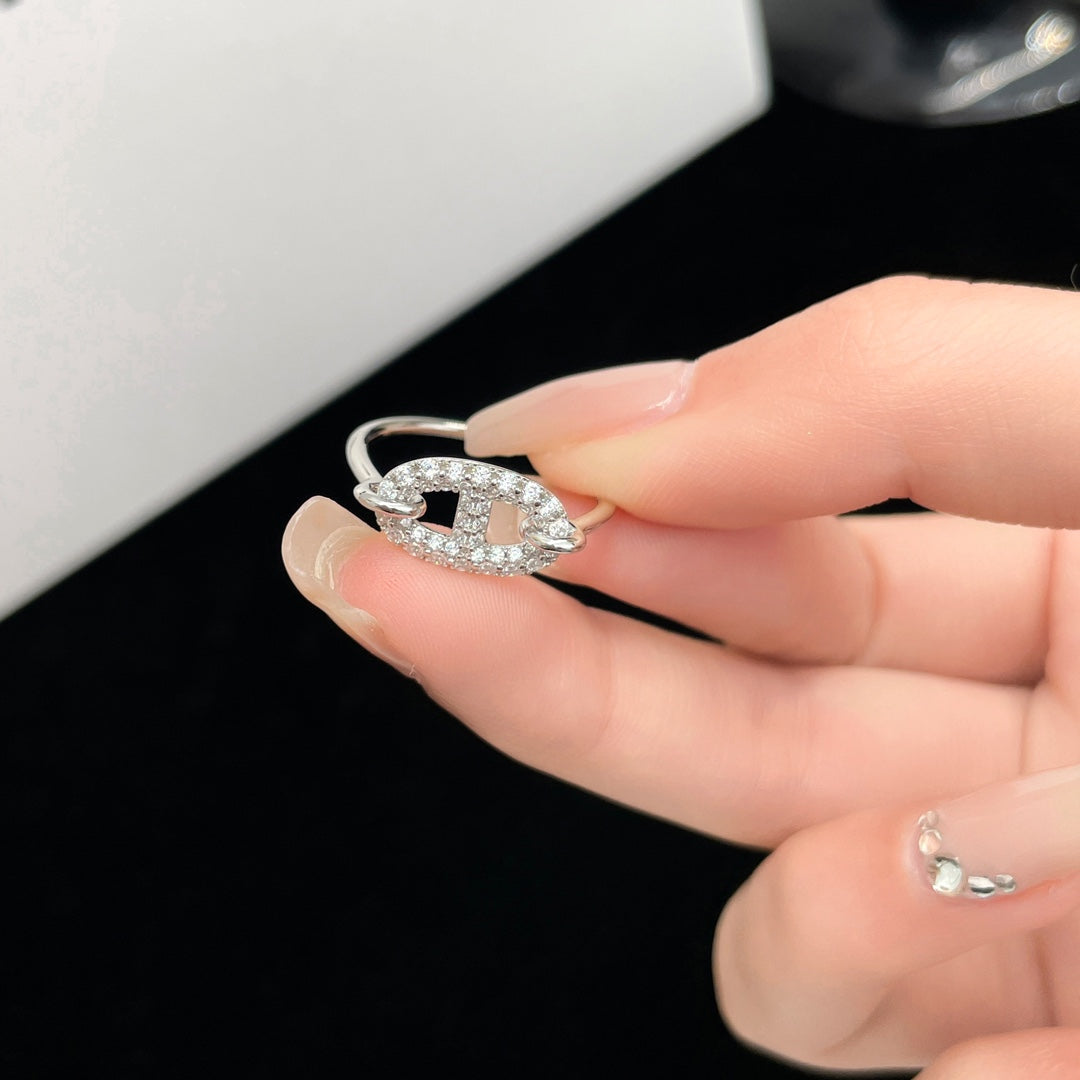 [Royal Jewellery]RONDE SMALL SILVER DIAMOND RING