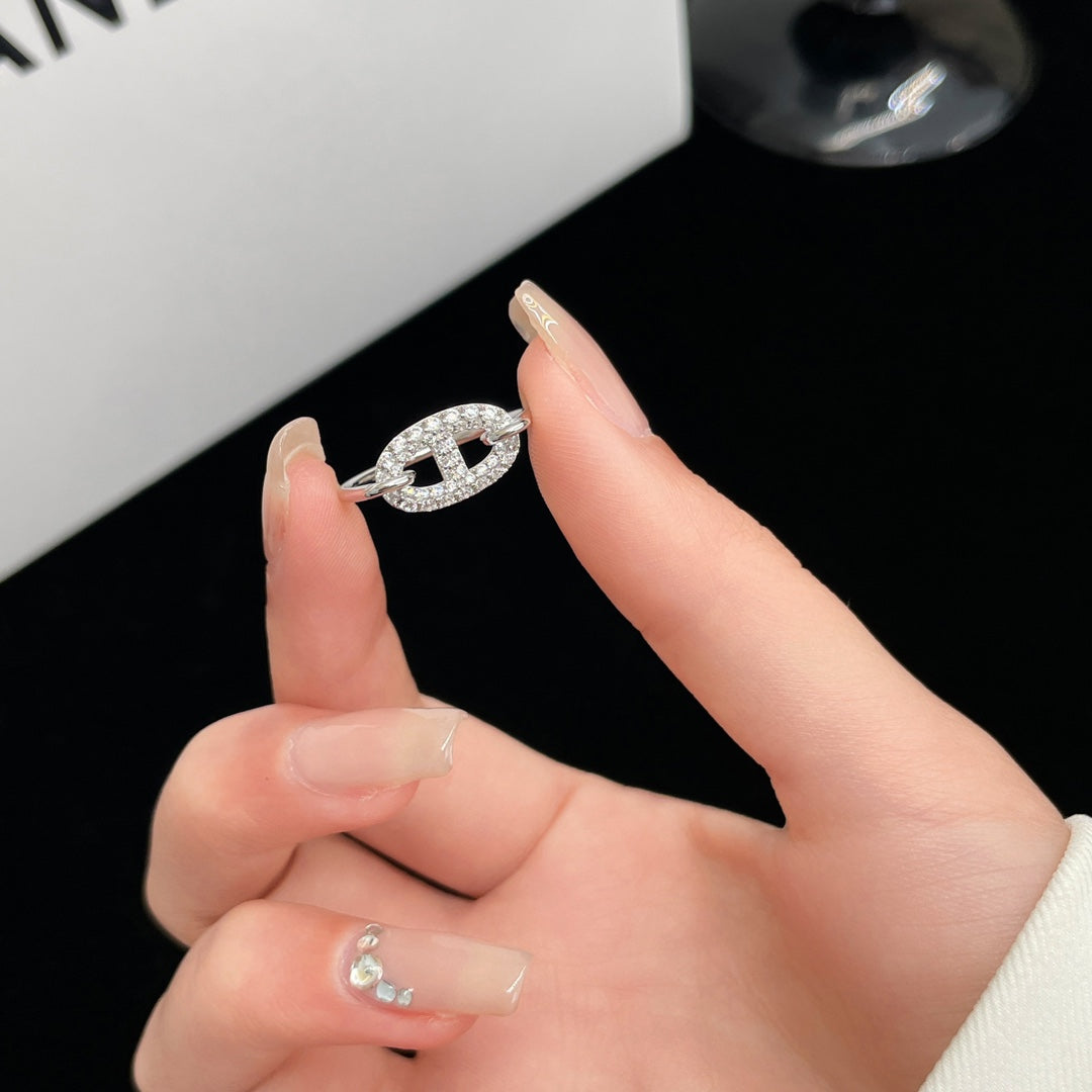 [Royal Jewellery]RONDE SMALL SILVER DIAMOND RING