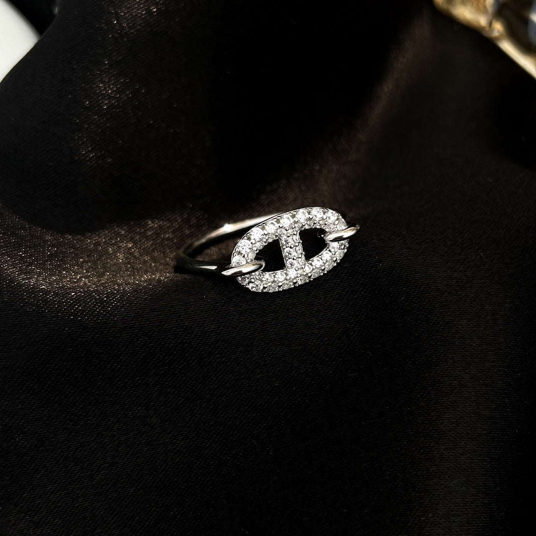 [Royal Jewellery]RONDE SMALL SILVER DIAMOND RING
