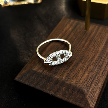 [Royal Jewellery]RONDE SMALL SILVER DIAMOND RING