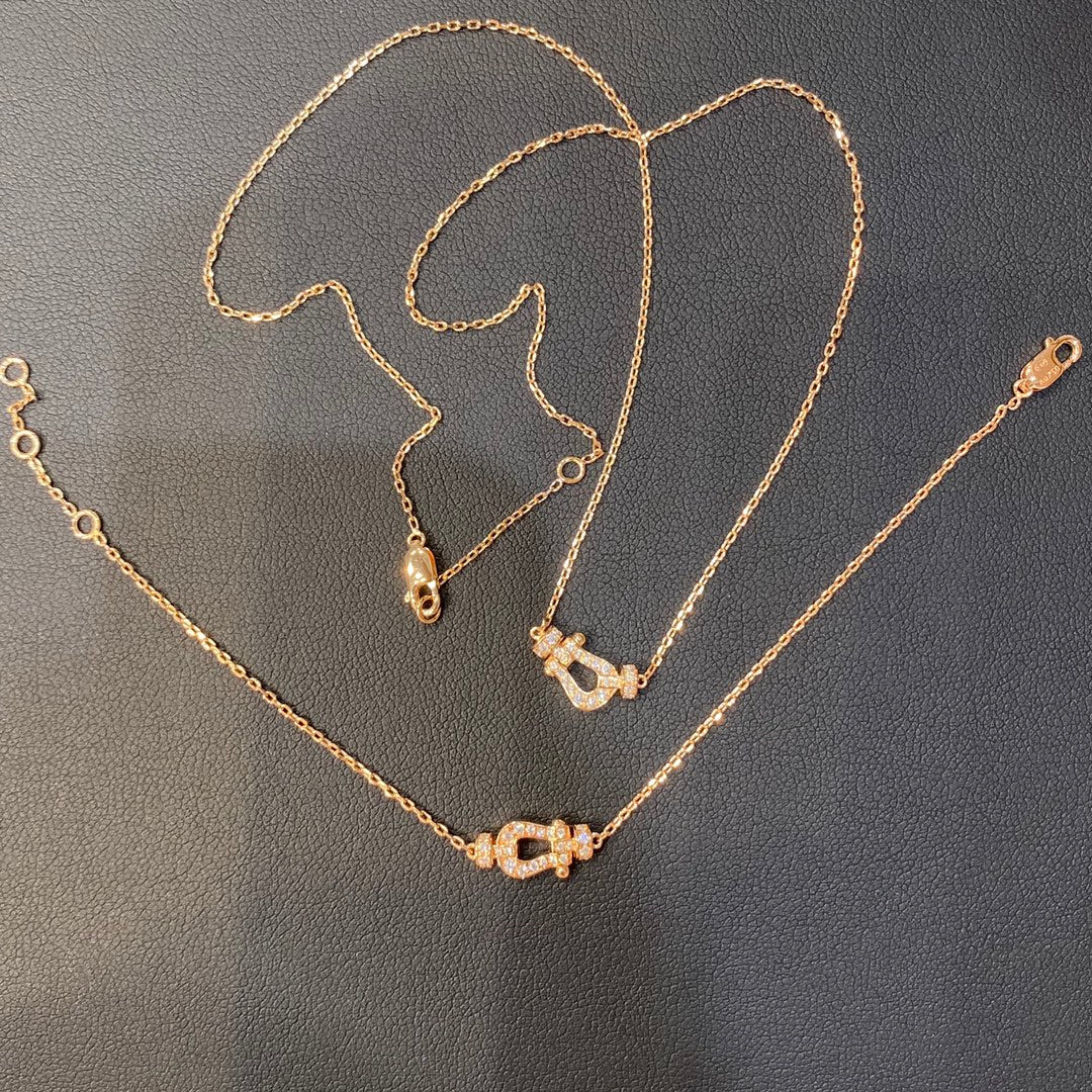 [Royal Jewellery]FORCE 10 DIAMOND PINK GOLD NECKLACE MINI MODEL