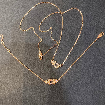 [Royal Jewellery]FORCE 10 DIAMOND PINK GOLD NECKLACE MINI MODEL
