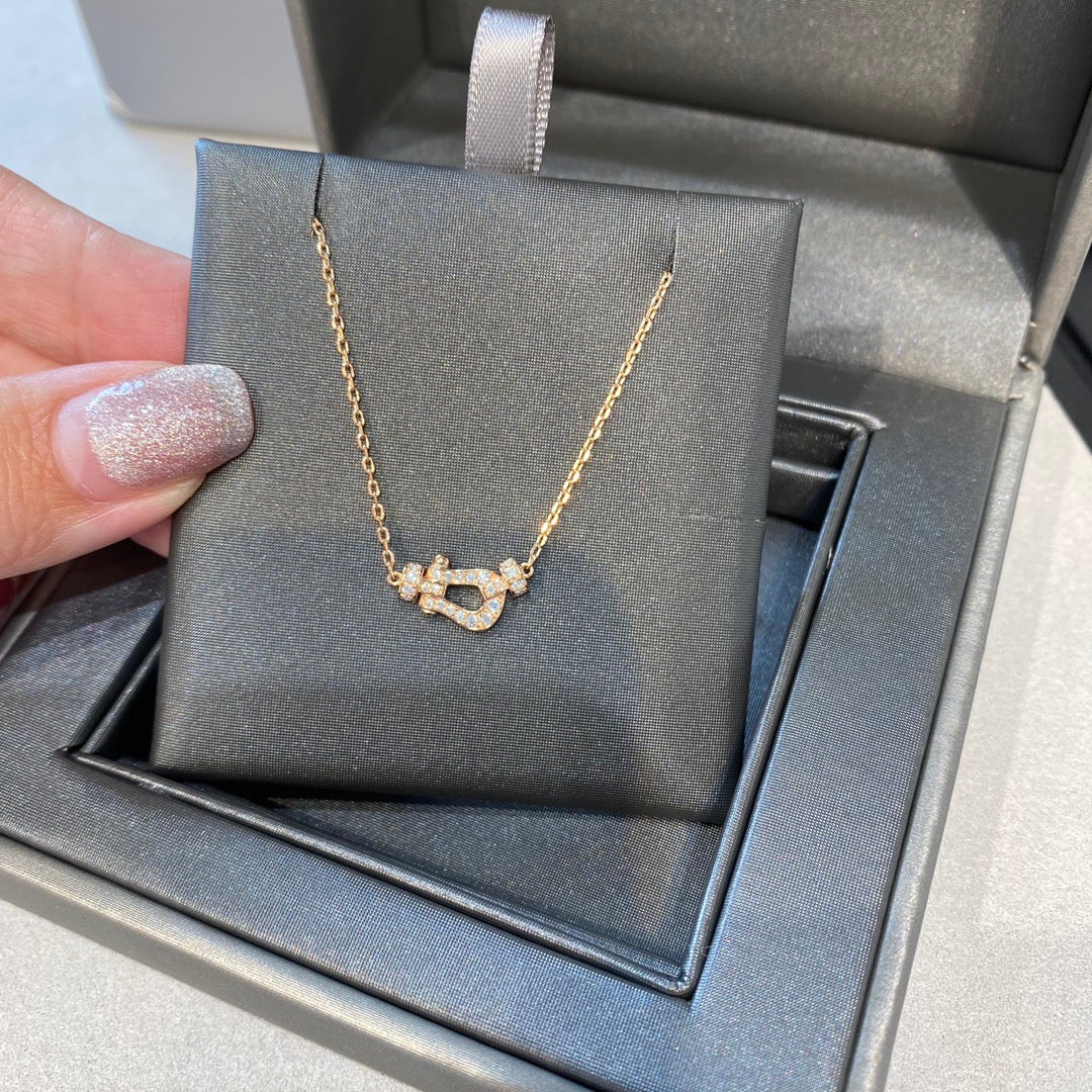 [Royal Jewellery]FORCE 10 DIAMOND PINK GOLD NECKLACE MINI MODEL