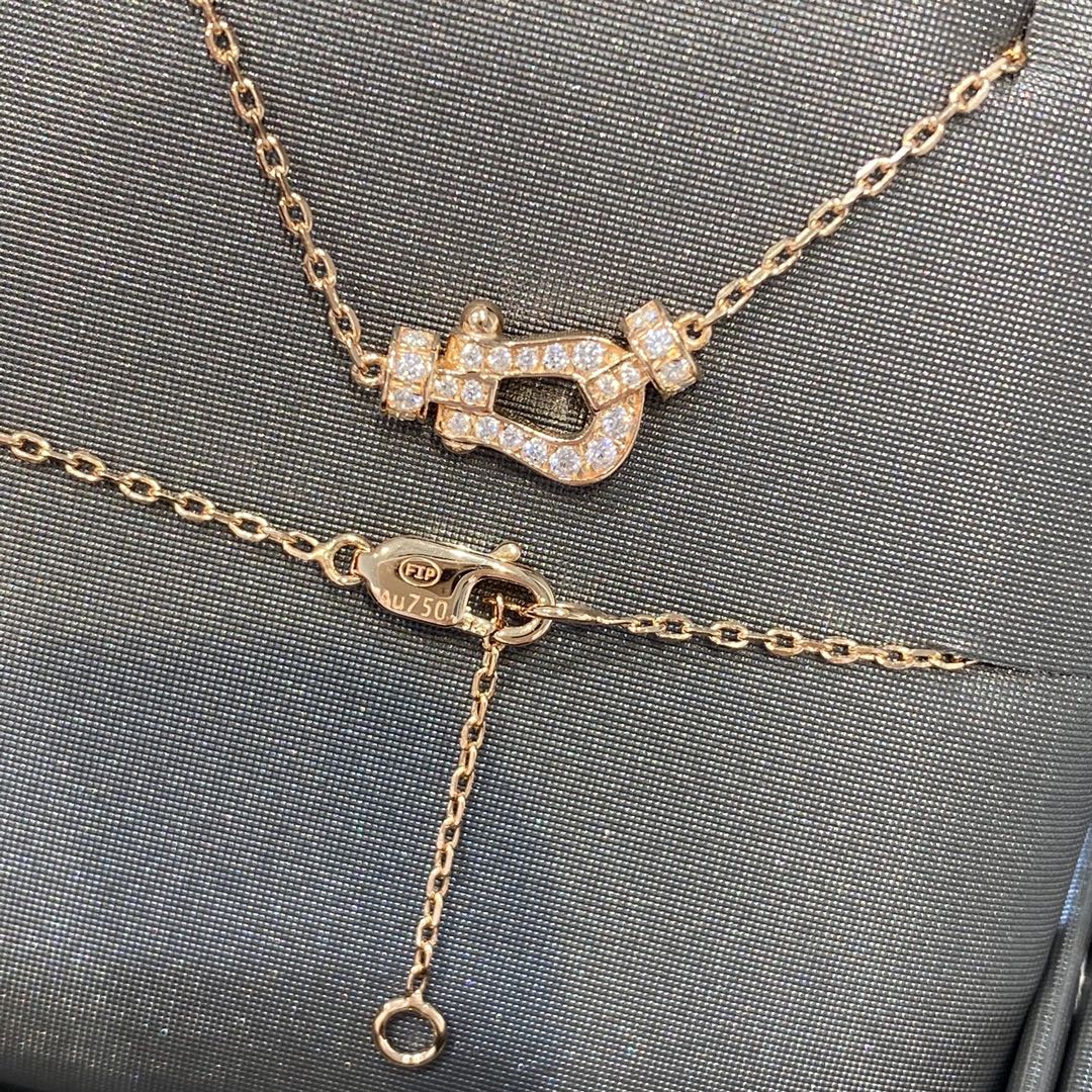 [Royal Jewellery]FORCE 10 DIAMOND PINK GOLD NECKLACE MINI MODEL