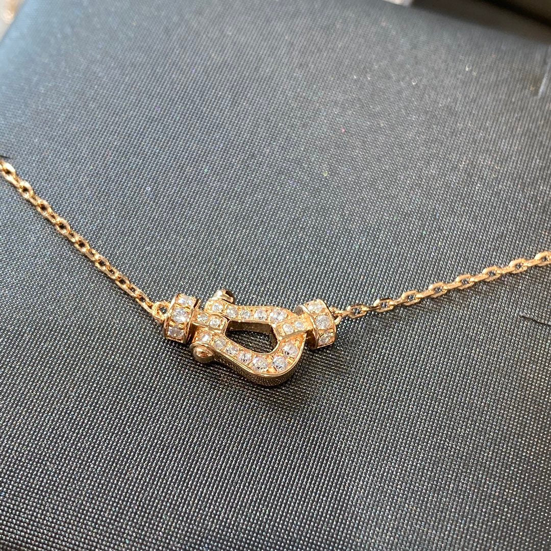 [Royal Jewellery]FORCE 10 DIAMOND PINK GOLD NECKLACE MINI MODEL