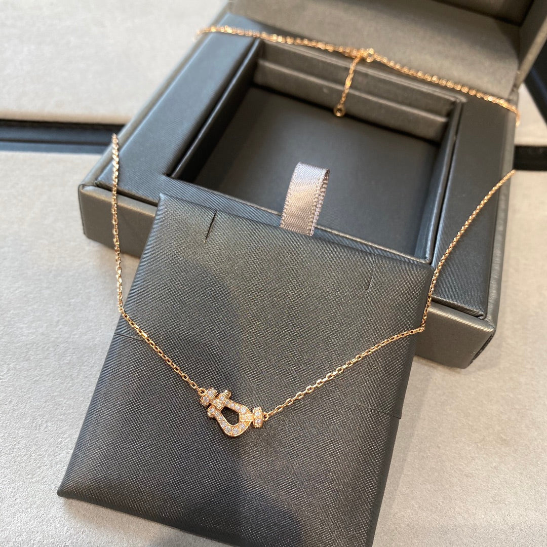 [Royal Jewellery]FORCE 10 DIAMOND PINK GOLD NECKLACE MINI MODEL