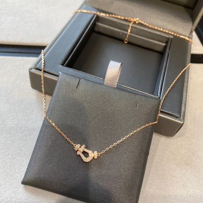 [Royal Jewellery]FORCE 10 DIAMOND PINK GOLD NECKLACE MINI MODEL