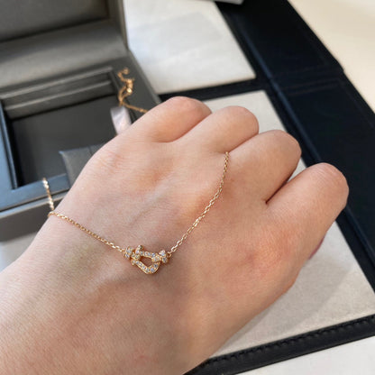 [Royal Jewellery]FORCE 10 DIAMOND PINK GOLD NECKLACE MINI MODEL