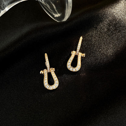 [Royal Jewellery]FORCE 10 FULL DIAMOND DROP EARRINGS MEDIUM MODEL