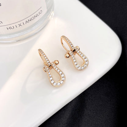 [Royal Jewellery]FORCE 10 FULL DIAMOND DROP EARRINGS MEDIUM MODEL