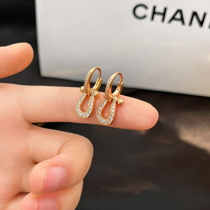 [Royal Jewellery]FORCE 10 FULL DIAMOND DROP EARRINGS MEDIUM MODEL