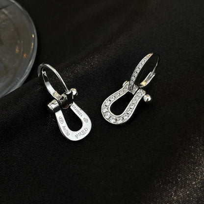 [Royal Jewellery]FORCE 10 FULL DIAMOND DROP EARRINGS MEDIUM MODEL