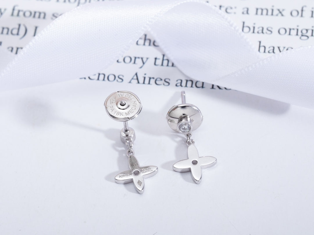 [Royal Jewellery]VIDYLLE SILVER DIAMOND MINI DROP EARRINGS