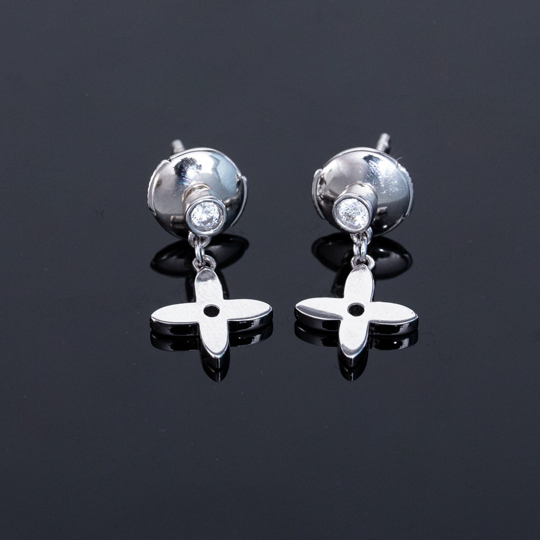 [Royal Jewellery]VIDYLLE SILVER DIAMOND MINI DROP EARRINGS