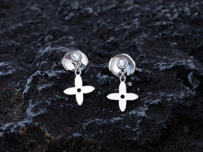 [Royal Jewellery]VIDYLLE SILVER DIAMOND MINI DROP EARRINGS