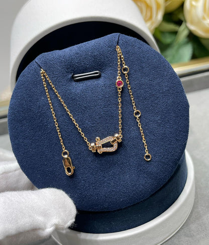[Royal Jewellery]FORCE 10 DIAMOND PINK GOLD NECKLACE