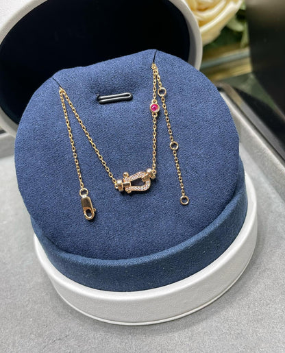 [Royal Jewellery]FORCE 10 DIAMOND PINK GOLD NECKLACE