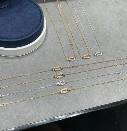 [Royal Jewellery]FORCE 10 DIAMOND PINK GOLD NECKLACE