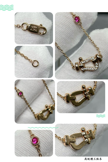 [Royal Jewellery]FORCE 10 DIAMOND PINK GOLD NECKLACE
