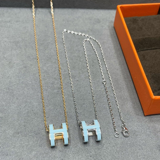 [Royal Jewellery]POP H SKY BLUE NECKLACE