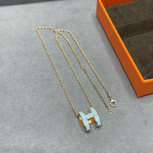 [Royal Jewellery]POP H SKY BLUE NECKLACE