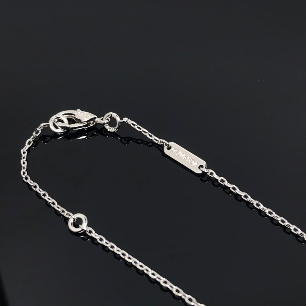[Royal Jewellery]CLOVER PIETERSITE SILVER LONG NECKLACE