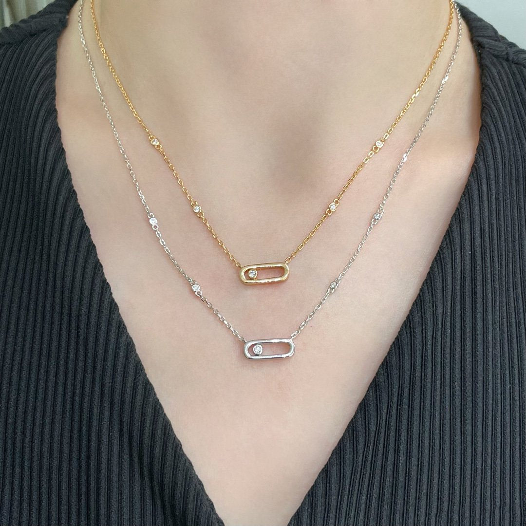 [Royal]MOVE UNO DIAMOND NECKLACE