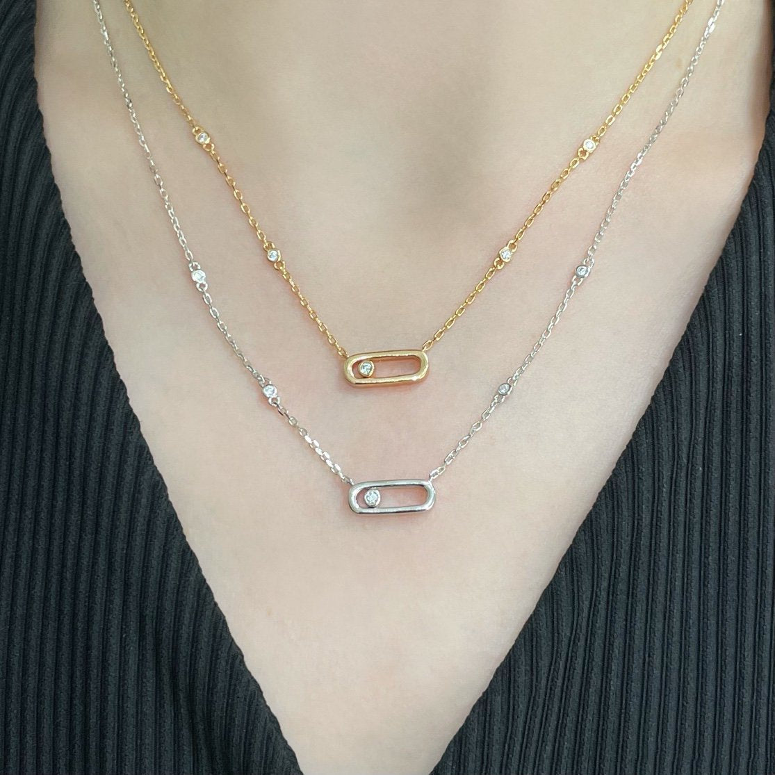 [Royal]MOVE UNO DIAMOND NECKLACE