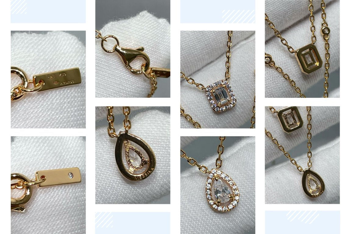 [Royal]MY TWIN 2 ROW DIAMOND NECKLACE