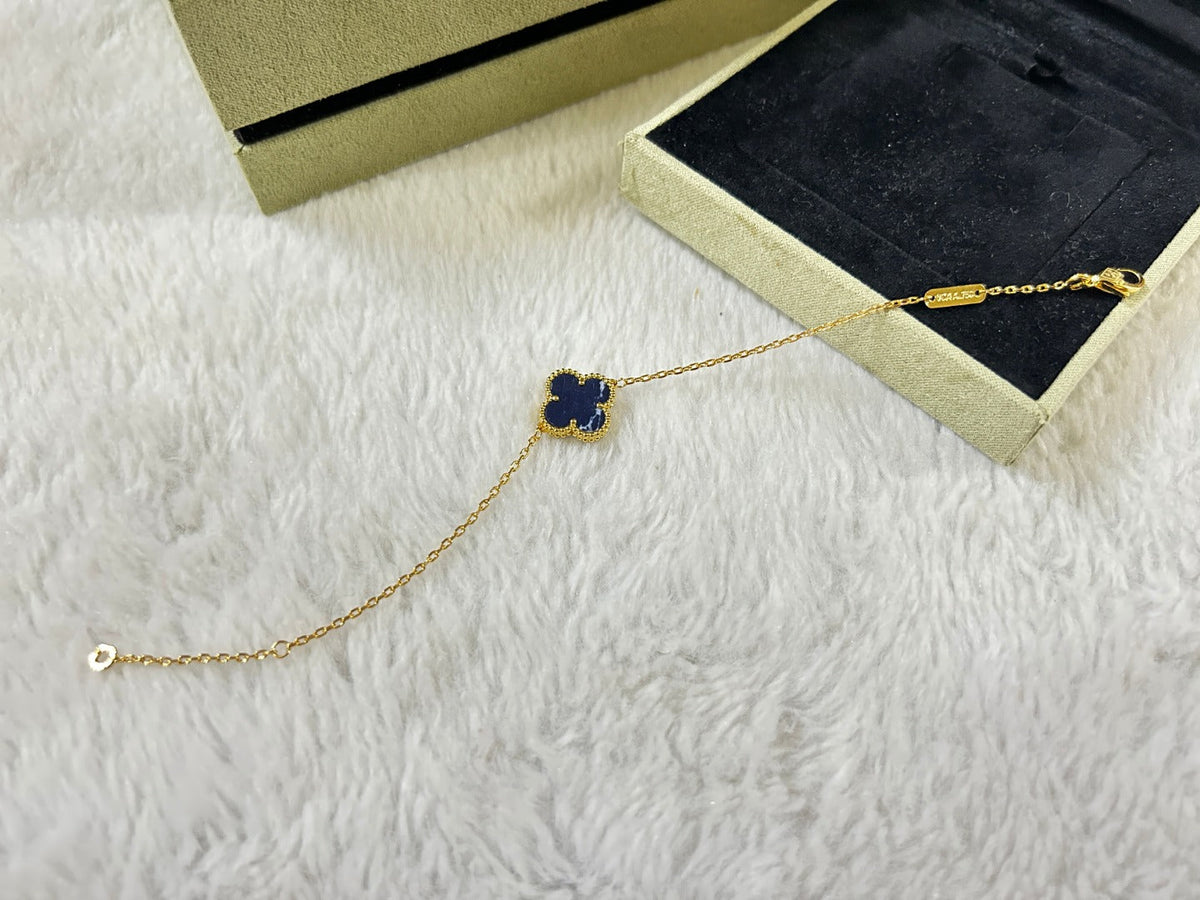 [Royal]CLOVER 1 MOTIF PIETERSITE BRACELET