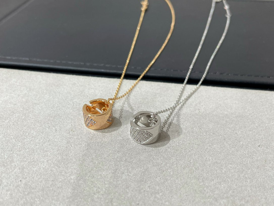 [Royal Jewellery]LIENS EVIDENCE DIAMOND PAVED NECKLACE