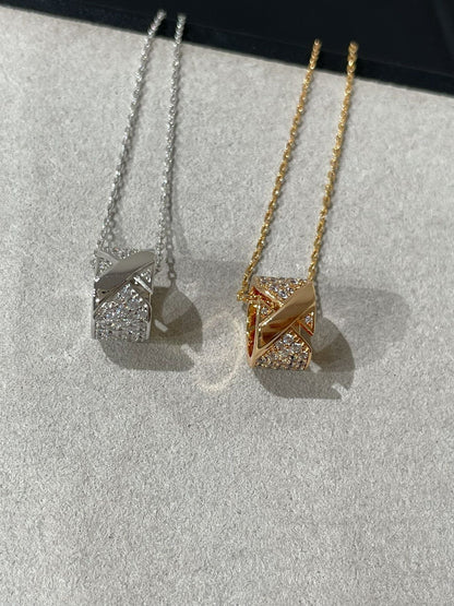 [Royal Jewellery]LIENS EVIDENCE DIAMOND PAVED NECKLACE
