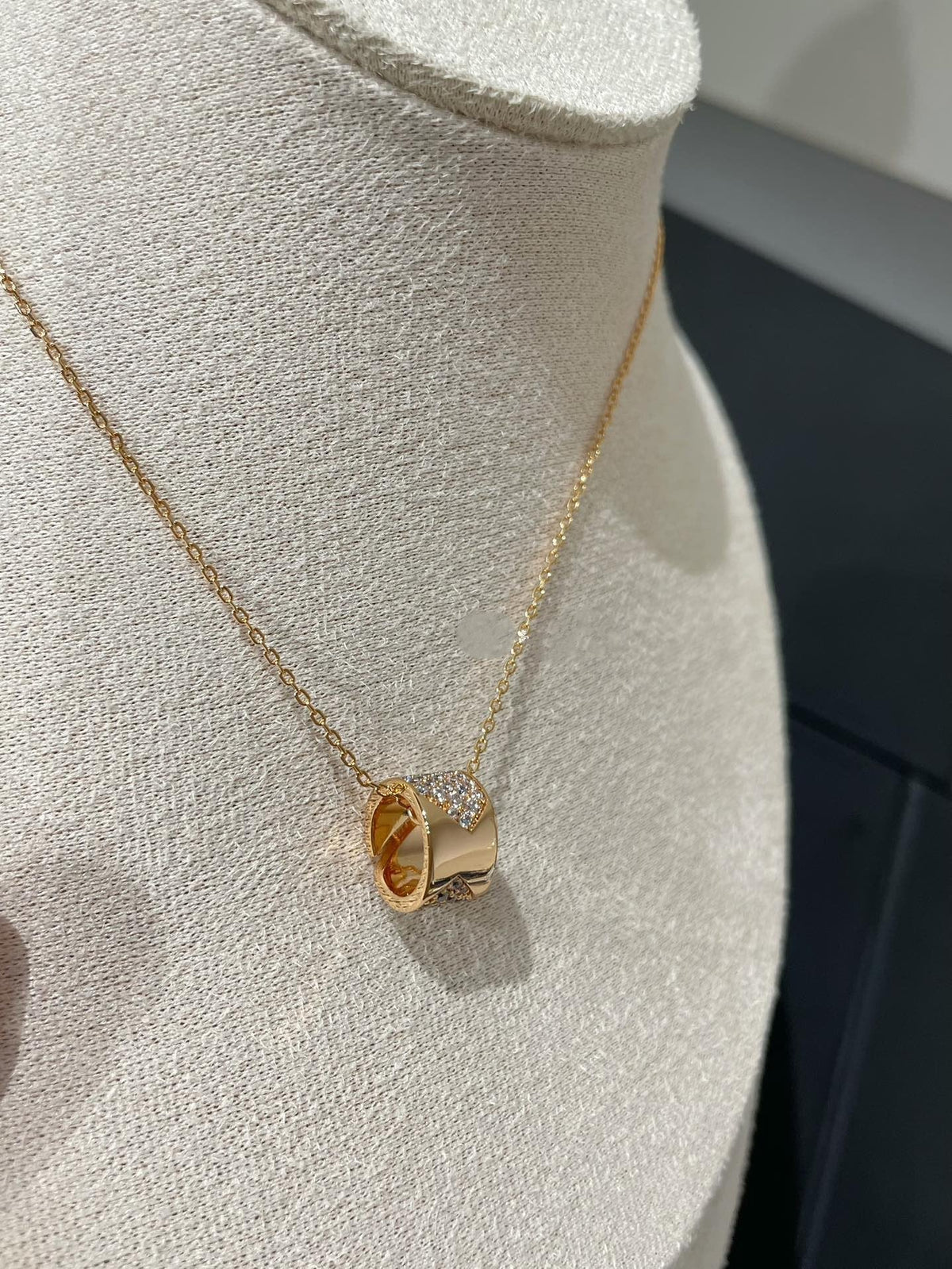[Royal Jewellery]LIENS EVIDENCE DIAMOND PAVED NECKLACE