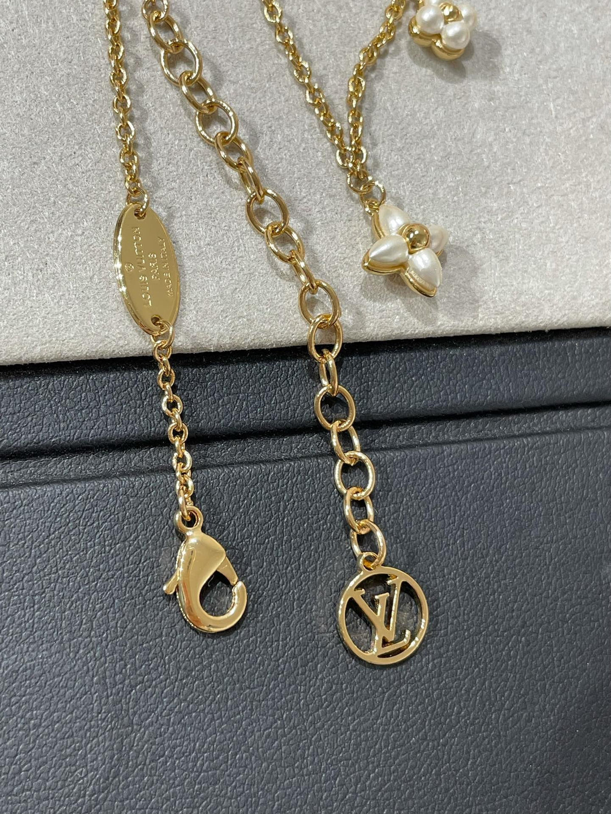 [Royal Jewellery]FLOWERGRAM GOLD MOP DOUBLE ROW NECKLACE