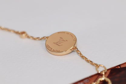 [Royal Jewellery]STAR AND SUN 4 MOTIF PINK GOLD MALACHITE BRACELET
