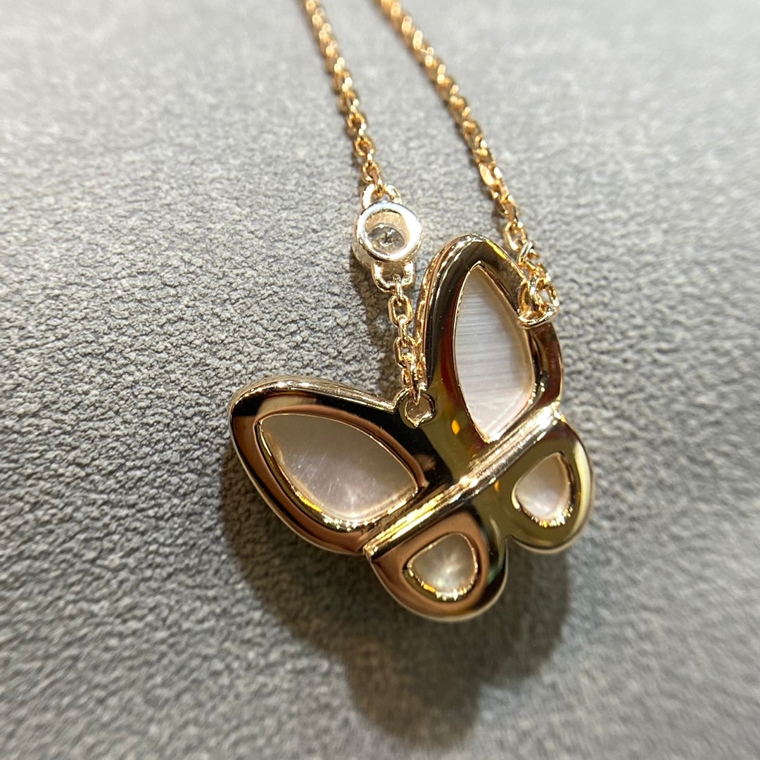 [Royal Jewellery]BUTTERFLY MOP DIAMOND NECKLACE