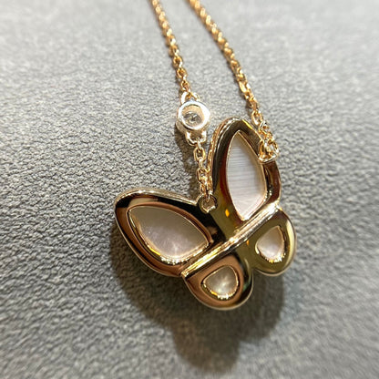 [Royal Jewellery]BUTTERFLY MOP DIAMOND NECKLACE