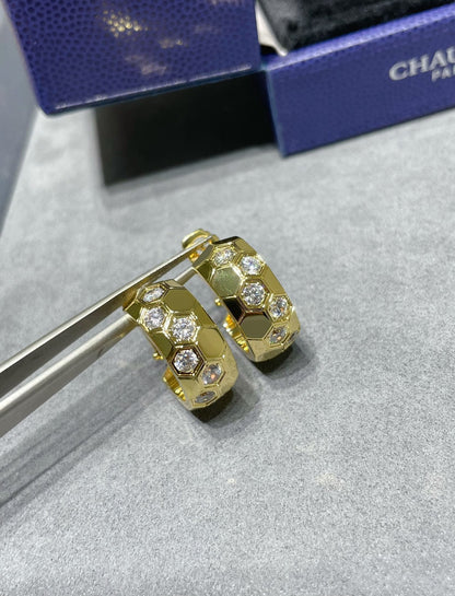 [Royal Jewellery]BEE LOVE DIAMOND HOOP EARRINGS