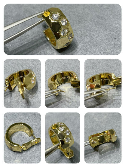 [Royal Jewellery]BEE LOVE DIAMOND HOOP EARRINGS