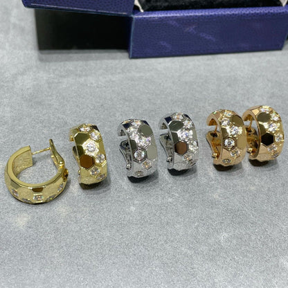 [Royal Jewellery]BEE LOVE DIAMOND HOOP EARRINGS