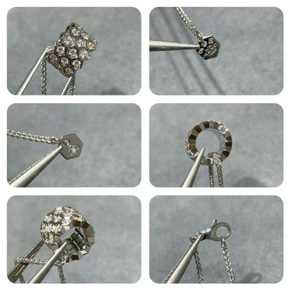 [Royal Jewellery]BEE LOVE DIAMOND PAVED 3 ROW NECKLACE