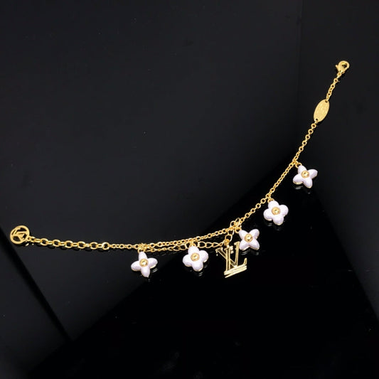 [Royal Jewellery]LOGO 6 MOTIF STAR AND SUN GOLD BRACELET