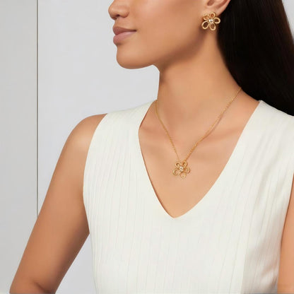 [Royal] FLOWERLACE EARRING 5 DIAMONDS