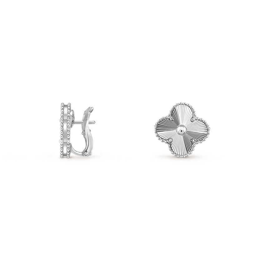 [Royal]CLOVER SILVER 15MM MOP EARRINGS COLLECTION