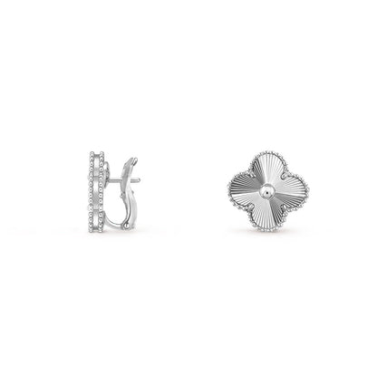 [Royal]CLOVER SILVER 15MM MOP EARRINGS COLLECTION