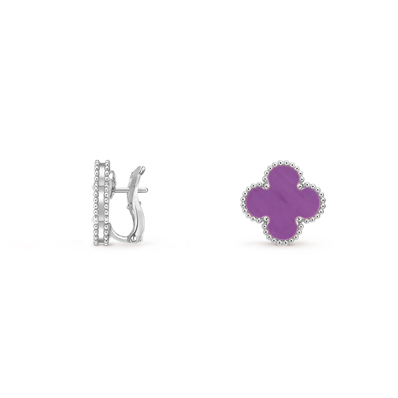 [Royal]CLOVER SILVER 15MM MOP EARRINGS COLLECTION