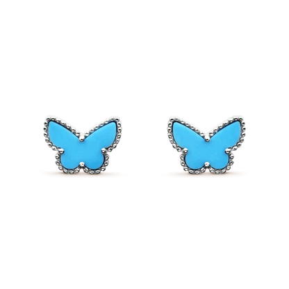 [Royal Jewellery]BUTTERFLY TURQUOISE EARRINGS SILVER